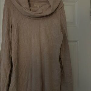 Barefoot Dreams Soft Cowl Neck Sweater - Tan
